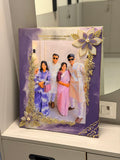 14*20 inch resin 3d flower frame